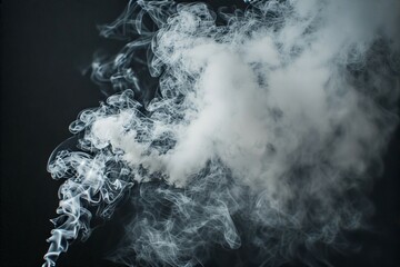 Smoke on white background, White smoke on white background