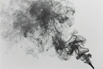 Smoke on white background, White smoke on white background