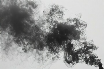 Smoke on white background, White smoke on white background