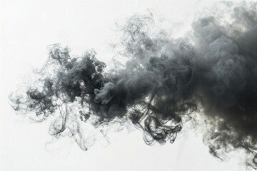 Smoke on white background, White smoke on white background