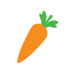vector illustration of an orange carrot