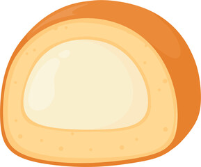 illustration roll cake