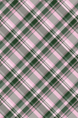 Elegant pink and green plaid pattern.  Perfect for textile design, fashion, websites, or packaging. This seamless texture offers a sophisticated, modern feel, conveying a sense of calm and style.