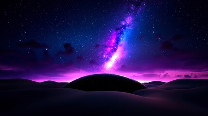 Cosmic Fireworks Night Sky Spectacle. Celestial display illuminates vast expanse a breathtaking astronomical event unfolds vibrant hues paint an ethereal canvas a magnificent cosmic show.