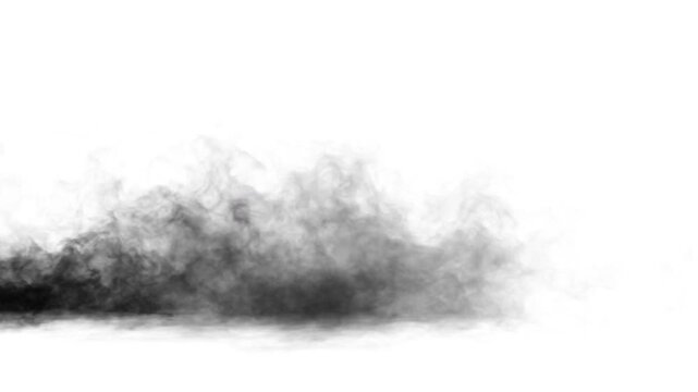 Fog Drift with Alpha Matte left to right