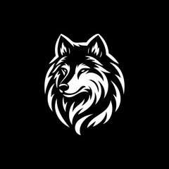 wolf head vector logo