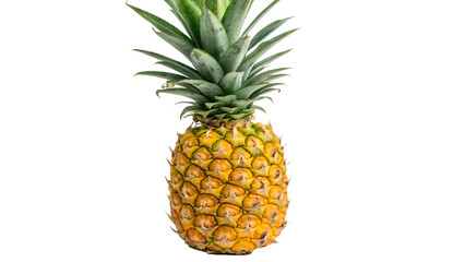Fototapeta premium Pineapple isolated on a white background PNG. AI GENERATED.