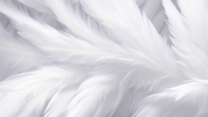 Obraz premium Soft White Feathers Close-up Gentle Texture