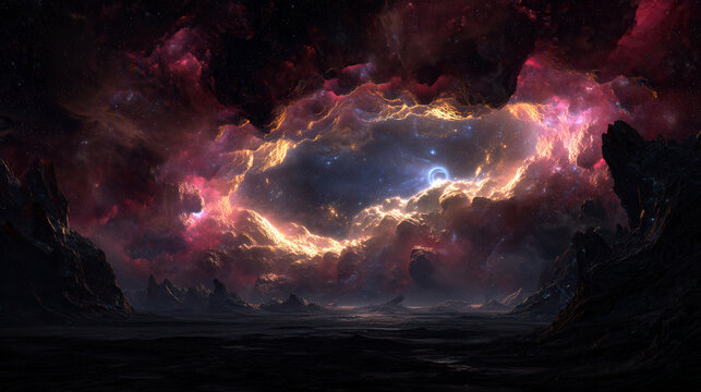 Cosmic Nebula Scenery