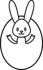 vector illustration of a rabbit