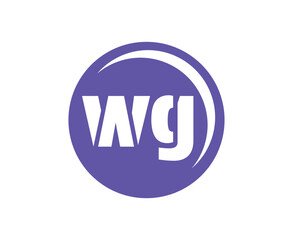 WG sport emblem or team logotype. Ball logo with a combination of Initial letter W and G for balls shop, sports company, training, club badge.