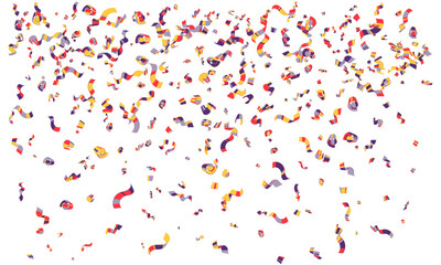 Faling confetti for festival background, birthday party invitation, carnival celebrate, glamour concert. Shiny colourful flying particle. Magic mosaic effect, romantic ceremony vibrant ornament.