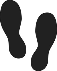 foot prints vector