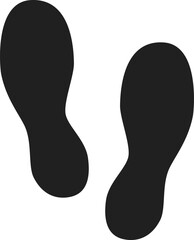 foot prints vector