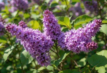 the lilac or common lilac frontal street