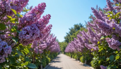 the lilac or common lilac frontal street