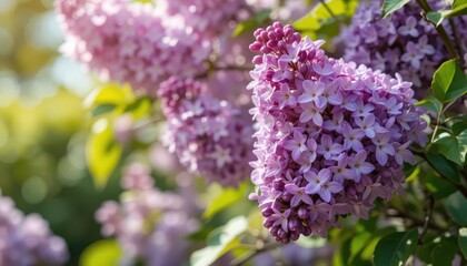 the lilac or common lilac frontal street