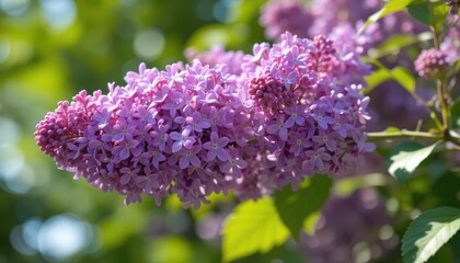 the lilac or common lilac frontal street