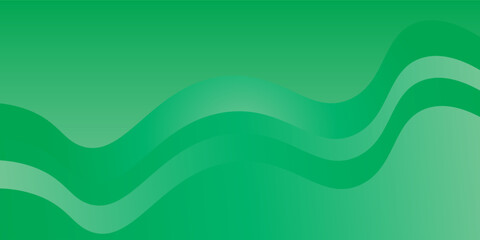 Abstract green  Wavy Lines Background. Vector illustration