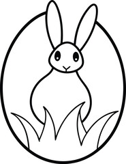 vector illustration of an easter bunny