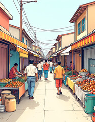 street market in the city of jerusalem