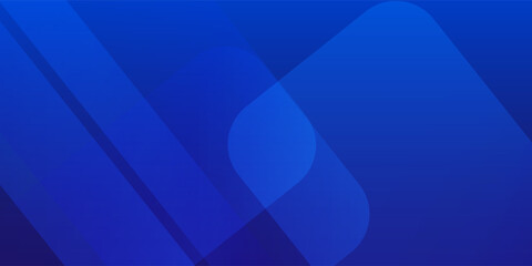 Abstract blue background with glowing geometric lines. Modern dark blue gradient square shape design