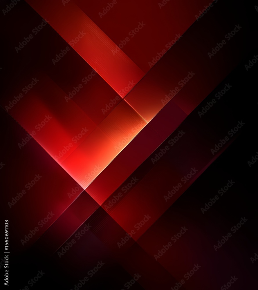 Poster the image is a bold and striking abstract piece featuring a red and black color scheme. the red line