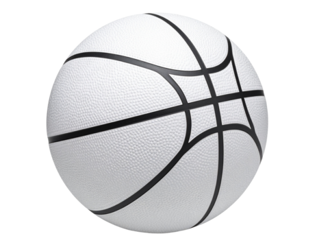 Basketball isolated, transparent background.