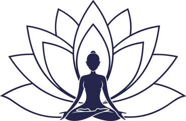 Yoga and Wellness Illustration Set Featuring Poses Meditation and Healthy Lifestyle Concepts. Clean and Minimal Yoga and Wellness Designs for Mindfulness Self Care and Fitness Projects