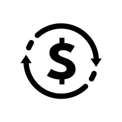 money transfer – simple vector icon illustration