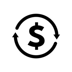 money transfer – simple vector icon illustration
