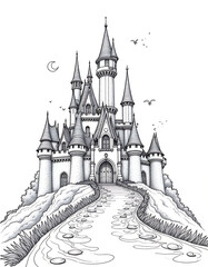 vector illustration of a castle