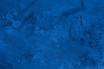 Old wall pattern texture cement blue dark abstract  blue color design are light with black gradient...