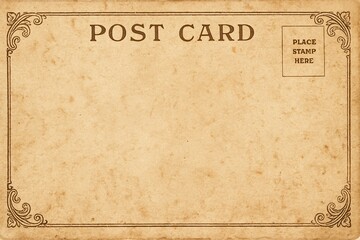 Vintage blank postcard background

