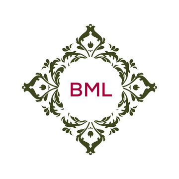 BML letter logo design 