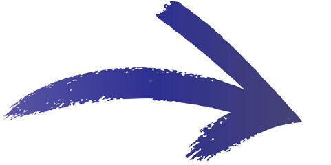 color arrow pointing upwards created with brush strokes on a white background in a simple design.