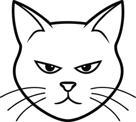 Obraz premium vector illustration of a cat