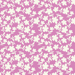 multicolor exotic hand drawn floral seamless pattern