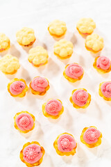 Lemon Spritz Cookie Sandwich with Cranberry Buttercream