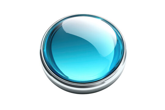 Captivating turquoise orb symbolizing clarity and futuristic vision gleaming with potential on transparent background - Powered by Adobe