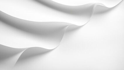 Abstract white curves