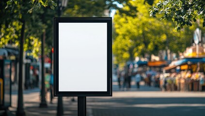 Blank billboard in urban setting (1)