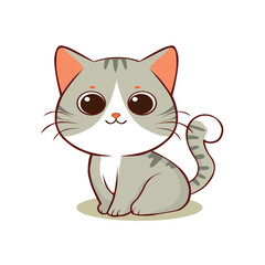 anime cartoon characters cute cats in spring pictures, happy cute, art, animals, kittens, pets, graphics, cats