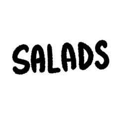 salads png pen line brush cartoon hand-written menu food design cute and decoration element