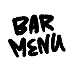 bar menu png pen line brush cartoon hand-written menu food design cute and decoration element