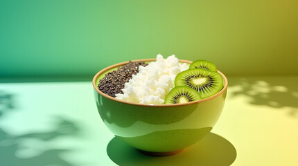 bowl of yogurt
