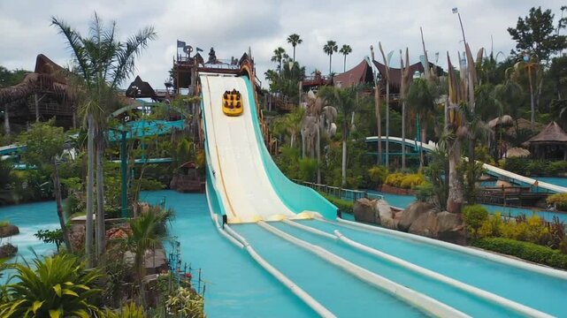 Water attraction in a theme park.