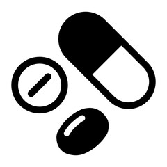 Capsules and Tablets Medication Icon