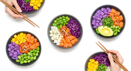 easter eggs on a plate