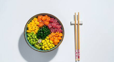 chopsticks and bowl